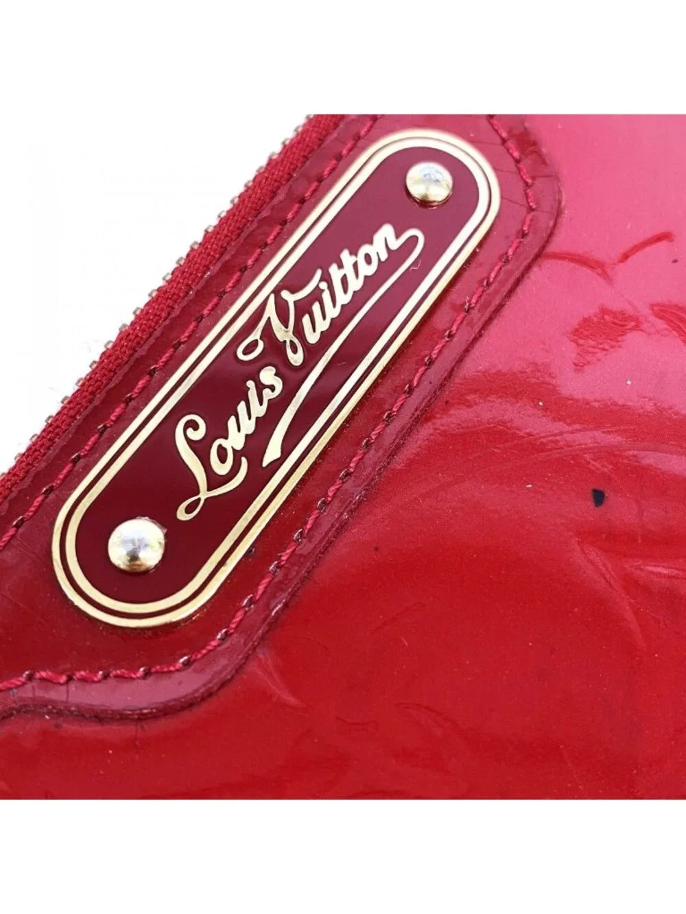 Louis Vuitton Coin Case Vernis Pochette Cles NM Pomme D'amour